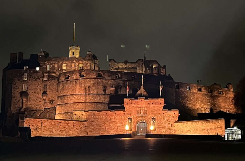 Edinburgh Castle at night